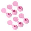 uxcell 6 Pcs Bottle Emptying Caps 3 Sizes Shampoo Upside Down Flip It Bottle Caps Kit Inverted Leak-Proof Cap for Shower Gel Bottles Lotions Shampoos Kitchen Condiments, Pink