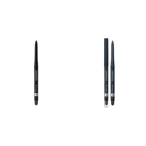 Rimmel Exaggerate Eye Definer, Blackest Black, 1 Count, Waterproof Long Lasting Easy Twist Up Self-S Exaggerate Auto Waterproof Eye Definer, Earl Grey, 0.01 Fluid Ounce, 1 Count