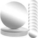 Cedilis 100PCS Disposable Paper Charger Plate, 13" Round Placemats for Dinner Plate, Wedding, Birthday Party Decor (sliver)