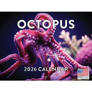 Octopus Calendar 2026 Monthly Wall Calender 12 Month | American Made In The USA