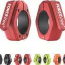 Forcefree+ Barbell Clips (Pair), Barbell Clamps, Quick Release Olympic Barbell Clamps with Anti Slip TPR Grip, Barbell Collars for Secure Weightlifting & Powerlifting