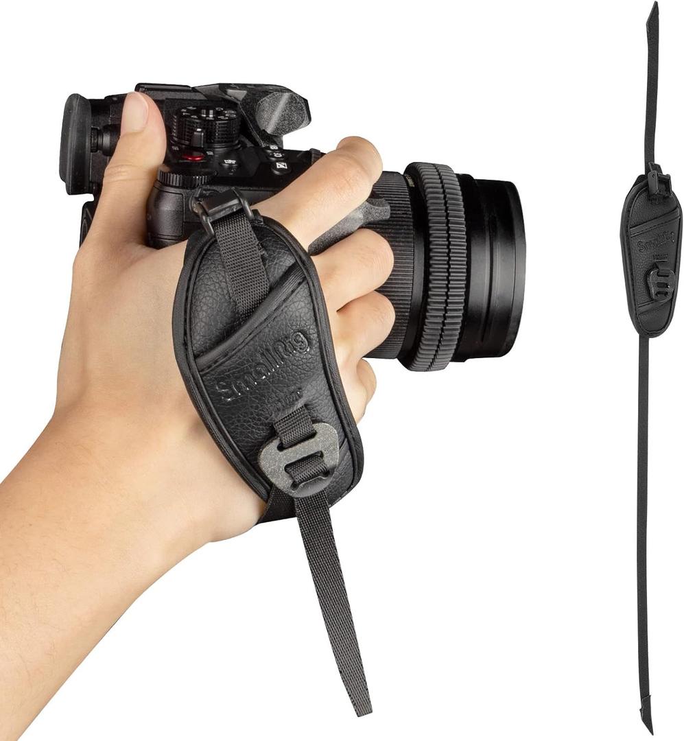 SMALLRIG Camera Cage Wrist Strap, Hand Strap with Quick Adjustable and Detachable Design Secure Grip for Camera Cage Camera Handle and L Bracket - 3848