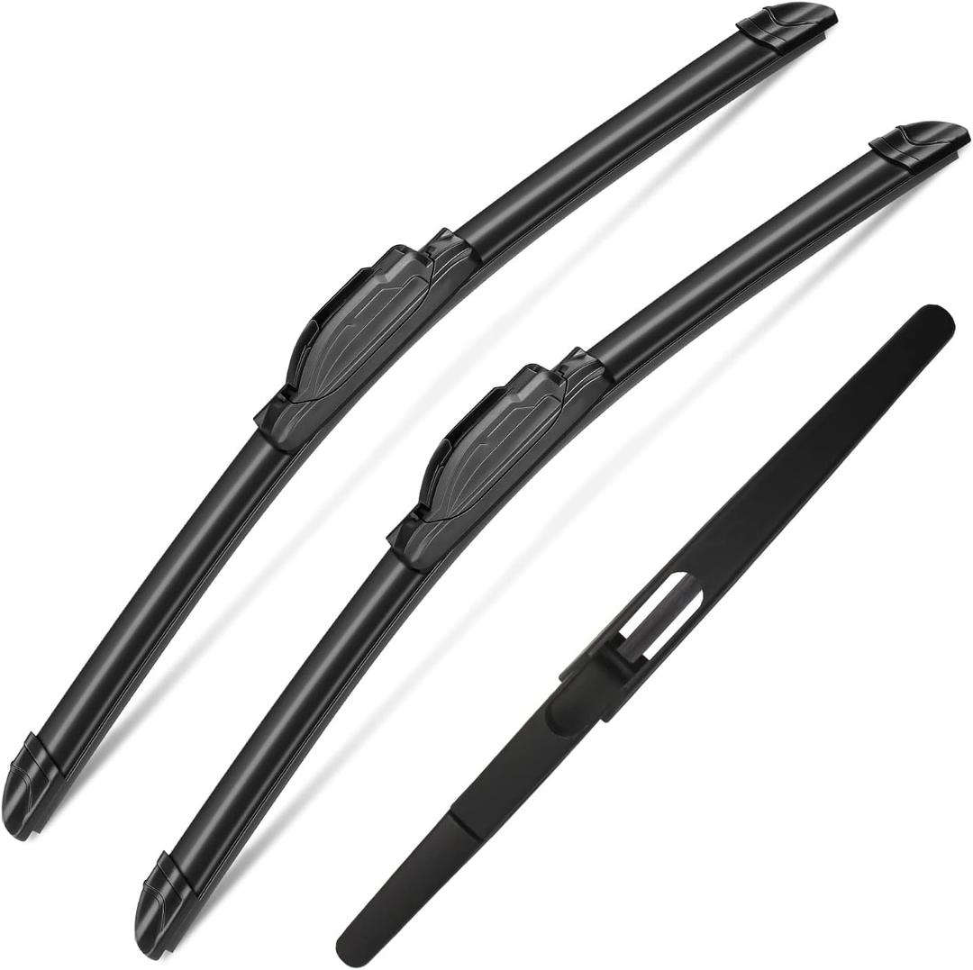 3Pcs Windshield Wipers for Nissan Rogue 2014-2021 2022 2023, Nissan Pathfinder 2013-2020, Original Equipment Automotive Replacement Windshield Wiper Blades for My Car-26"/17"/12" (Pack of 3) J- HOOK
