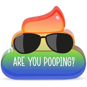 2 x Colorful Poop Acrylic Sign 3.9x3.4 Inches, Cute Are You Pooping Desk Sign Decor, Funny Sunglasses Desk Signs for Bathroom Home Office Dorm Table Shelf, Acrylic Gifts for Women Coworker Friend Family