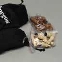 Juegoal 2 Pack Wooden Chess Pieces Only, 32 Pieces Each Wood Chessmen Pieces, 2.4 Inch King Figures Chess Game Pawns Figurine Pieces, Replacement of Missing Piece, Includes Storage Bag