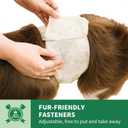 IMMCUTE Dog Diapers Male Small 50 Ct, Male Dog Diapers Disposable with Wetness Indicator, Adjustable Puppy Diapers Male, Flash dry Gel Technology, Male Dog Wraps for Incontinence & Marking