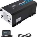 Renogy 2000w Pure Sine Wave Inverter Charger 12V DC to 120V AC Surge 6000w
Off-Grid Solar Inverter Charger for RV Boat Home with LCD Display, Auto Transfer Switch, Compatible with Lithium Battery