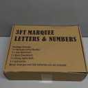 Pooqla Marquee Letters, 3FT Light Up Letters, Giant Marquee Letters 3 Feet Tall for Birthday Decoration, Large LED Letter Sign for Homecoming Baby Shower Wedding Party Decoration Letter I