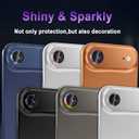 2 x Casetego for iPhone Air/iPhone 17 Air Camera Lens Protector,9H Hardness,Scratch Resistant,Ultra-thin Tempered Glass,Metal Individual Camera Cover for Women,Case Friendly,Light Colorful