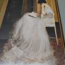Victorian Lady Reading Framed Canvas Wall Art 16x24 inch