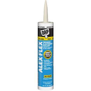 DAP Alex Flex Premium Molding & Trim Siliconized Sealant, Antique White, 10.1 Oz