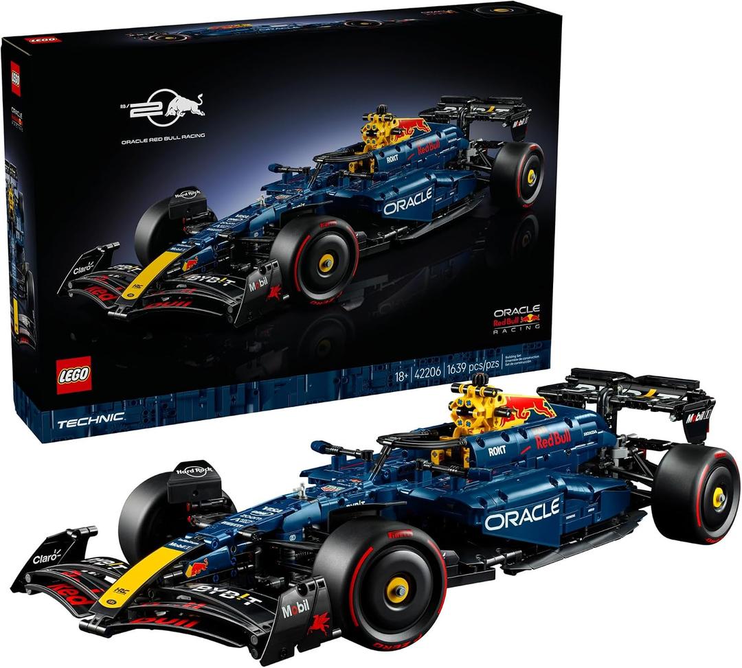 LEGO Technic Oracle Red Bull Racing RB20 F1 Race Car Model Kit - Building Set for Adults, Ages 18+ with Realistic Features - Gift for Birthdays - 42206