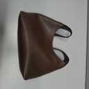 Small Hobo Bags for Women Cherry Shoulder Bag Purse Faux Leather Tote Handbag Trendy Chain Crossbody Bag (Coffee)