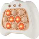 Intoypad Pop The Target! Handheld Speed Push Game Machine: A Fun Multiplayer Game for Family. Sensory Fidget Toy Christmas Toys Gifts for 6 7 8 9 10 11 12 Years Old Kids Road Trip Car Games Kids White