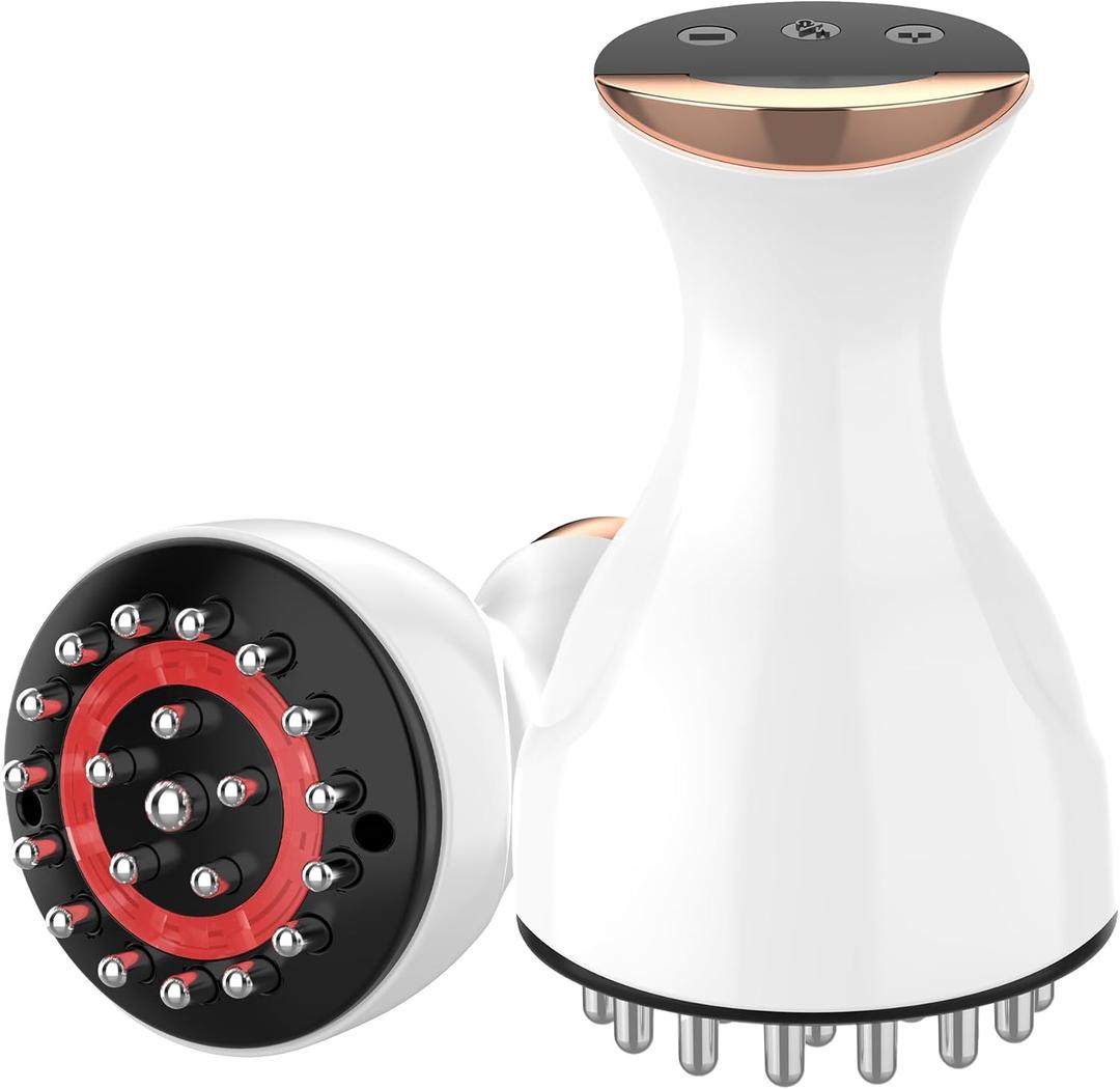 Lymphatic Drainage Massager, 35-Speed 4-in-1 Portable Lymphatic Drainage Tool Body Sculpting Machine Suitable for Abdomen, Arms, Back & Legs, Heat & Vibration Promotes Circulation sculptigue (white)