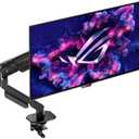 ASUS ROG Swift 27 (26.5 viewable) 1440P OLED DSC Gaming Monitor (PG27AQDM-R) - QHD (2560x1440) 240Hz, 0.03ms, G-SYNC Compatible, 99% DCI-P3, True 10-bit, Monitor Arm Included, 