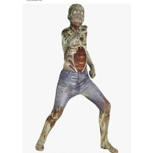 Morphsuits Zombie Costume For Kids Boys - Scary Halloween Zombie Outfit For Boys - Creepy Boys Costume