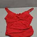 Eomenie Women's One Piece Swimsuits Tummy Control Ruched Push Up Bathing Suit Tie Back Slimming Swimwear Size L