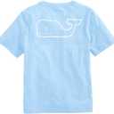 vineyard vines Girls' Vintage Whale Short-Sleeve Pocket Tee (Medium, Jake Blue)