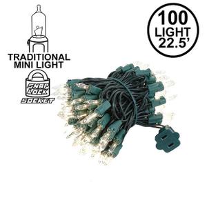 Clear Christmas Mini Lights 100 Light 22.5 Feet Long