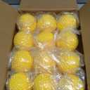 Sting-Free Dimpled Pitching Machine Baseballs - Yellow