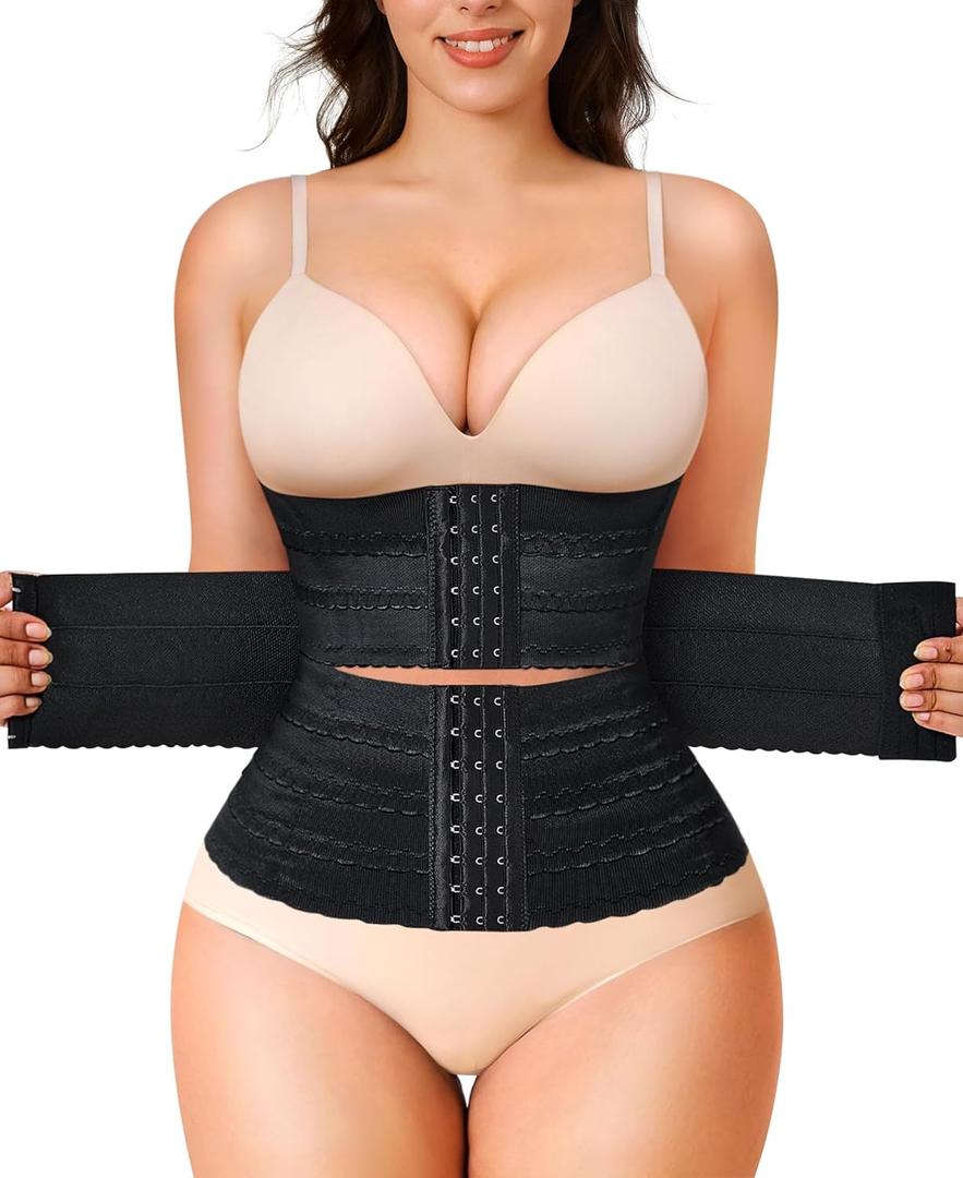 LODAY Segmented Waist Trainer for Women Corset Shapewear Waist Cincher Tummy Control Faja Body Shaper, S
