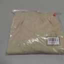 Men's Corduroy Shorts Casual Elastic Drawstring Lightweight Summer Beach Shorts with Pockets (L)