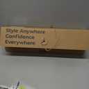 FURIDEN Lite DualVoltage Curling Iron: 110V240V 1 1/2 Inch Ceramic Wide Barrel 2in1 Curling Iron for Chin Length Hair Europe Travel for Soft Curls with Clamp, 1.5″ Barrel — Chin length, Soft Curls