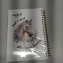 Horse Journal Notebook - Farmhouse Animal Floral Notebooks College Ruled for Work School, Horse Gifts for Lovers Women, Office Supplies, Hardcover Spiral Notebook 5.5"x8.3"