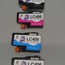 DOUBLE D LC406 Ink Cartridges Compatible Replacement for Brother LC406 LC406XL Work for Brother MFC-J4335DW MFC-J4345DW MFC-J4535DW MFC-J5955DW MFC-J6955DW MFC-J5855DW Printer (BK/C/M/Y, 4 Pack)