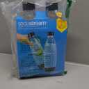 sodastream 1L Twin Pack Dishwasher Safe Slim Bottle (Black)