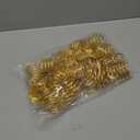 Lounsweer 100 Pcs Gold Napkin Rings Metal Round Holders Buckles for Napkins Weddings Table Serviette Receptions Banquet Birthday Christmas Party Decorations(Spiral)