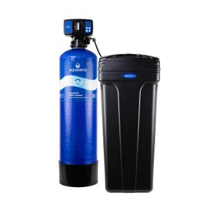 Aquasana SimplySoft 40,000 Grain Water Softener - Whole House Hard Water Reduction - Base Tank & Cabinet System WH-SF40-BASE