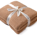 Bearberry Super Soft Fluffy Throw Blanket Lightweight Cozy Warm Throw Blankets for Couch Bed Sofa All Season (Camel, 50”x60”)