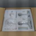 BBLLWJ Modern Wall Sconces Set of Two Chrome Wall Sconces Indoor Wall Lamp Crystal Wall Light Wall Mounted Room Sconce Wall Lighting Bathroom Vanity Light Fixtures