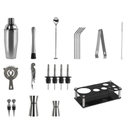 Toque Cocktail Shaker 20 Piece Set in Stainless Stee