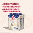 Atkins Creamy Vanilla High Protein Shake, 15g Protein, Low Glycemic, Low Carb and Low Sugar Shakes, Keto Friendly, 12 Vanilla Flavored Protein Shakes (EXP 01/31/26)
