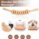 3 Pcs Wood Therapy Massage Tools Sets, Maderoterapia Body Sculpting Kit for Lymphatic Drainage, Gua Sha for Muscle Relief, Anti-Cellulite & Body Shaping