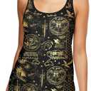 HUNTFAMI Tankinis Swim Suits for Women Two Piece 2025 Womens Bathing Suits Holiday Beachwear Women with Boyshorts (Medium, Dragon)