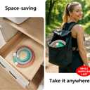 Weighted Soft Spring Fitness Hoop for Adults 3.3lb Foldable Exercise Hoop, Waist-Friendly Design, Portable Slimming Exercise Equipment for Home and Travel- While Supplies Last