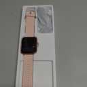 Tensky Smart Watch for Women Android & iPhone, Alexa Built-in, 1.8" Touch Screen Fitness Tracker with Answer/Make Calls, 3ATM Waterproof Heart Rate/Sleep/SpO2 Monitor, Pedometer, 100+ Sport Modes (Pink)