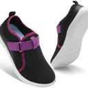 Spesoul Wide Womens Walking Shoes Adjustable Diabetic Shoes Breathable Zero Drop Barefoot Shoe Neuropathy Edema Nursing Shoe Wide Width Sneaker, Size 10.5