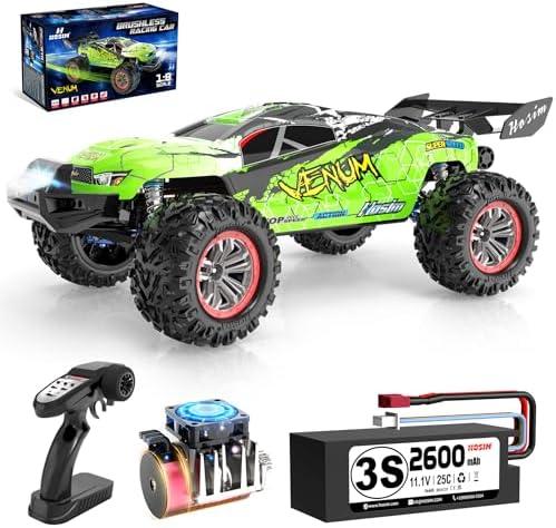 Hosim VENUM Mini 1:8 RC Cars for Adults Fast 80+KMH, Remote Control Truck 4X4 All Terrains Waterproof 2.4GHZ Off Road Hobby Grade Large High Speed RC Monster Truck with 3S Battery