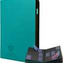 Card Guardian - 9 Pocket Premium Binder with Zipper for 360 Cards Trading Card Games TCG (Teal) - Side Loaded Pockets - Compatible Yugioh Cards MTG Binder Sports Card Binder