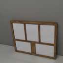 4x6 Picture Frame Collage for Wall Decor, Multiple Photo Collage Frames with Tempered Glass, 7-Opening for 4 x 6 Picture Frames, Rustic Brown, 1 Pack