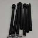 Bay Window Curtain Rods118-138 inch Black 1 Inch Diamer Adjustable Sturdy Bay Window Curtain Rod 2 Sided 59-78.7 Inch Side Rods for Windows for Living Room Bedroom And Sliding Windows (118-138 inch2 side)