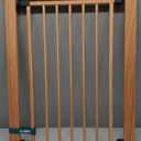 BABELIO Baby Metal Gate Extension with Wood Pattern, 2.75'' Extra Wide Pet Gate for Stairs & Doorways, Pressure Mounted Baby Gate Dog Gate, No Tools Required, 30'' Tall