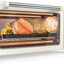 Nuwave Bravo Pro Smart Air Fryer Toaster Oven Combo, Airfryer Convection Oven Countertop, 10-in-1 Functions with Quicker & Even Crisp Technology, 1800W, 50-450F, PFAS-Free, 21QT, Vanilla Cream