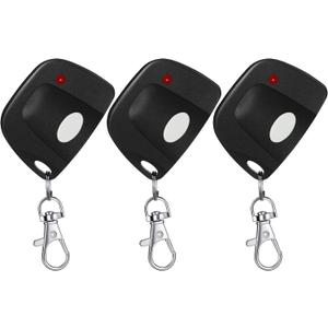 Kingdder 3 Pieces Gate Opener Remote Compatible with Multicode 300mhz 10 Dip Switch 3089 3060 3070 Garage Door Opener Remote Control with Keychain(Black, White)