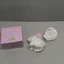 Realistic Bunny for Kids - Interactive Hopping Bunny Toy Set with Bunny Ears, Electric Lifelike Robot Rabbit that Move, Walking Barking and Wagging Tail Bunby Stuffed Animal with Sounds,White